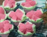 Foto langkah ke 7 dari resep Bolu kukus mekar semangka super lembut.