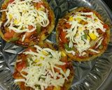 A picture of step 8 of Brinjal Pizza Discs.