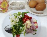 Foto langkah ke 1 dari resep Nasi Goreng Daun Jeruk Teri.