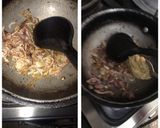 A picture of step 1 of Karhai bhunna qeema.