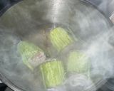 A picture of step 4 of Bitter Gourd (melon) Stuffed with Mince  Pork - Thai NO chillies :).