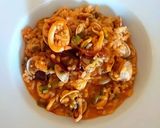 Foto del paso 6 de la receta: Arroz cremoso en caldo de gambas en sartén