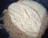 A picture of step 2 of Besan laddu.