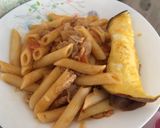 รูปขั้นตอนการทำที่ 16 ของ พาสต้าหมูสามชั้นสไลด์&ไข่แพนเค้ก