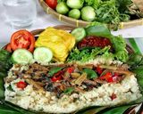 Foto langkah ke 1 dari resep Nasi Bakar Teri Kemangi.
