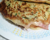 Foto del paso 3 de la receta: 231. Tortitas de calabacín rellenas de jamón y mozzarella