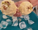 A picture of step 9 of Summer Special Besan Laddoo Ice-cream.