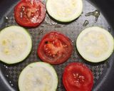 Vegán omlett, cukkinis-paradicsomos recept fázis 2 fotója