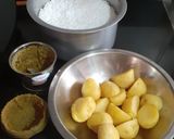 A picture of step 1 of Sabudana Wafers.