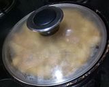 A picture of step 4 of Pizzta (pasta pizza).