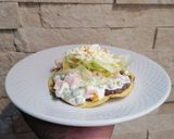 A picture of step 3 of Russian Salad Tostadas ✨.