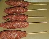 A picture of step 2 of Beef kofta.