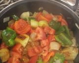 Foto del paso 6 de la receta Arroz caldoso de salmón, setas y langostinos
