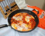 A picture of step 15 of Eggs in tomato and beef#familyfriendly.