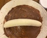 Édes banános tortilla tekercs recept fázis 2 fotója