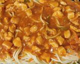 A picture of step 8 of Singaporian rice platter.