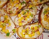 A picture of step 6 of Corn Cheese Bruschetta.