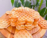 Hình bước làm 4 của món Bánh Kẹp Truyền Thống Miền Tây Hình Trái Tim