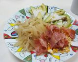 A picture of step 8 of English daikon meal.