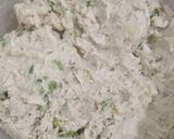 A picture of step 1 of Chicken cheese kabab.
