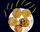 A picture of step 8 of Green Peas Poori.