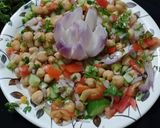 ऑयल फ्री छोला चाट (oil free chola chaat recipe in Hindi) रेसिपी चरण 4 फोटो