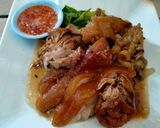 A picture of step 1 of Braised Pork Leg in Five-Spice Sauce.