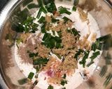 A picture of step 2 of Cauliflower manchurian.