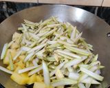 A picture of step 4 of Lauki ke Chilke ki Sabzi.