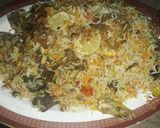 A picture of step 6 of Kache gosht ki beef biryani.