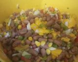 A picture of step 1 of Taco beans mango salad post no 18 #goldenapron.