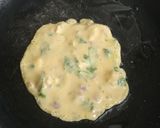 A picture of step 1 of Cheesy besan kulcha.