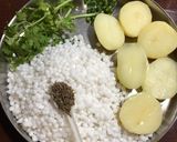 A picture of step 1 of Sabudana Fritters.
