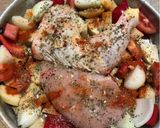 Foto del paso 3 de la receta: Pollo al horno con papas