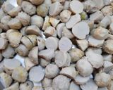 A picture of step 1 of Taro root mor kuzhambu.