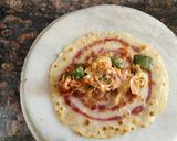 A picture of step 7 of Healthy semolina chila with Italian filling.