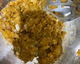 A picture of step 2 of Samosa with instant amchur chutney.