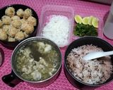 Foto langkah ke 9 dari resep Bakso Ayam, Bihun, Wortel Tanpa Tepung.
