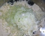 A picture of step 1 of Lauki Roti(tandoori) with aloo tamatar, karela and salad.