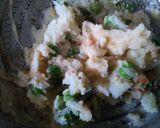 A picture of step 2 of Aloo bonda with peanut tamarind sauce.