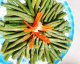 Hình bước làm 1 của món Đậu đũa sauce dầu hào (món chay)