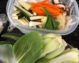 Hình bước làm 1 của món Jjamppong- Mì cay hải sản Hàn quốc