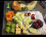 Foto del paso 1 de la receta: Brocheta de frutas con cremoso de menta