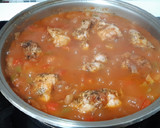 Foto del paso 4 de la receta: Conejo con tomate y verduras. Airfryer y cazuela