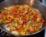 A picture of step 2 of Braised spareribs with lentils and vegetables.