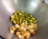 A picture of step 1 of Pointed Gourd Dry Sabzi.