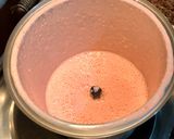 A picture of step 2 of STRAWBERRY LASSI 🍓.