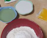 Foto langkah ke 1 dari resep Cake pandan kukus keju.