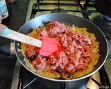 A picture of step 3 of Ground beef Gheymeh with barberries (khoresh Gheymeh BA Zereshk).