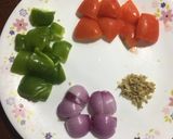 A picture of step 1 of Paneer Tikka Masala.